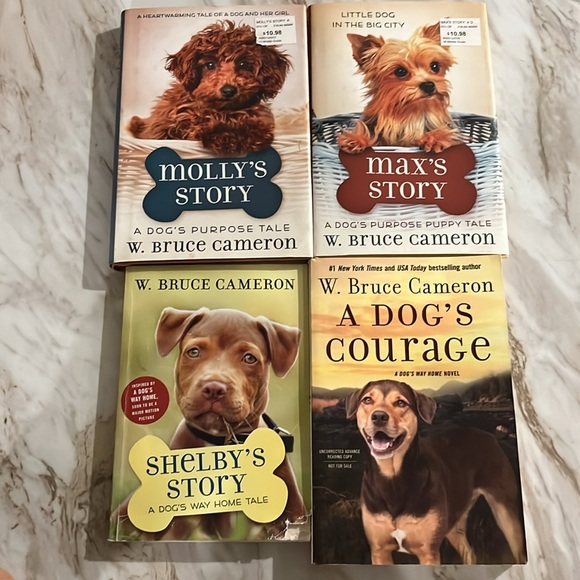 W. Bruce Cameron Max Molly Shelby Stories and A Dog’s Courage Softcover Books - Picture 1 of 6